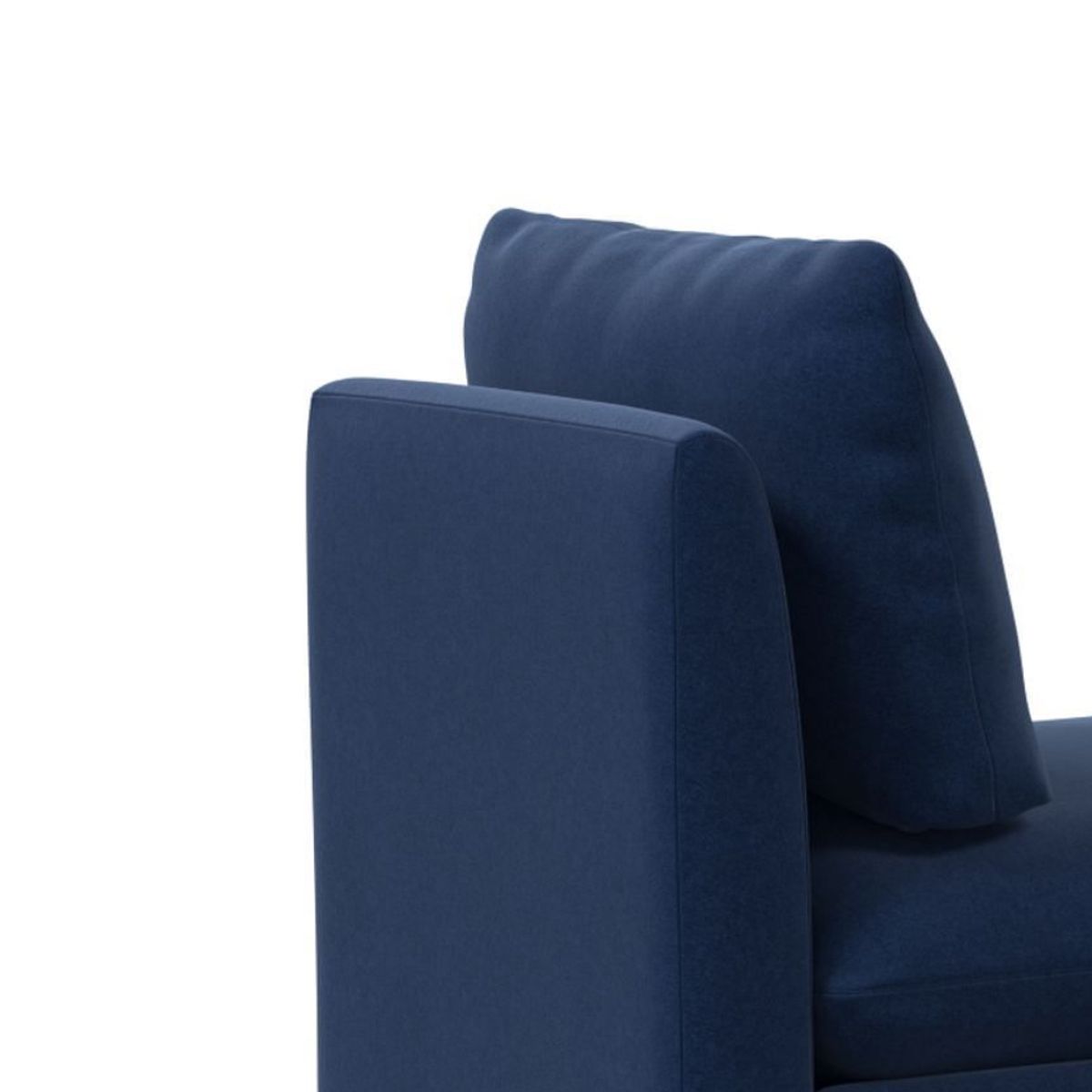 HOGAR & SPACIOS - HYS BANQUETA VITTO CAPITONE AZUL ACERO