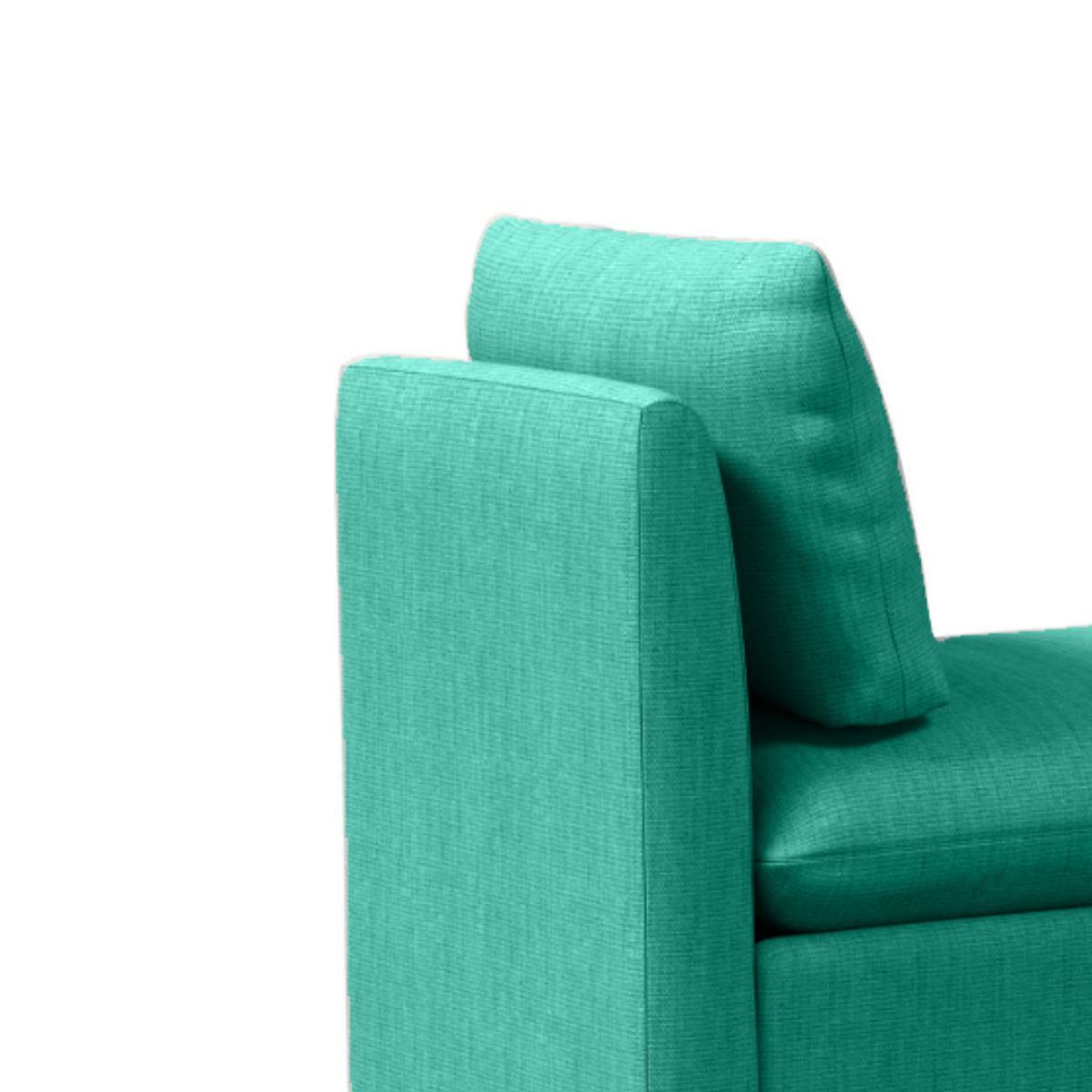 HOGAR & SPACIOS - HYS BANQUETA VITTO CAPITONE CELESTE AGUA