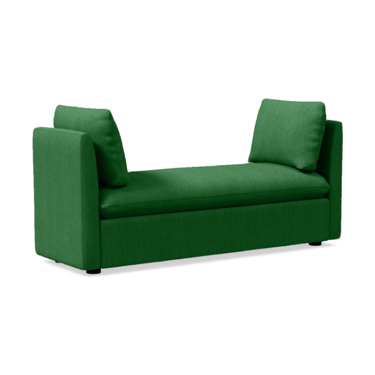 HOGAR & SPACIOS - HYS BANQUETA VITTO CAPITONE VERDE AMARILLO