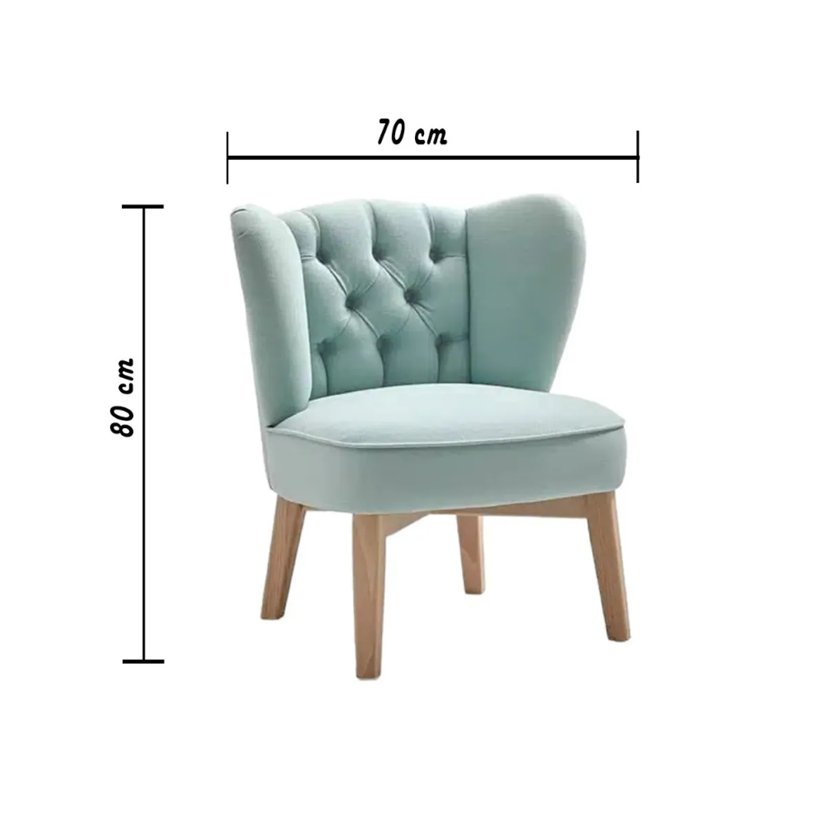 HOGAR & SPACIOS - HYS BUTACA MELIA CELESTE AGUA