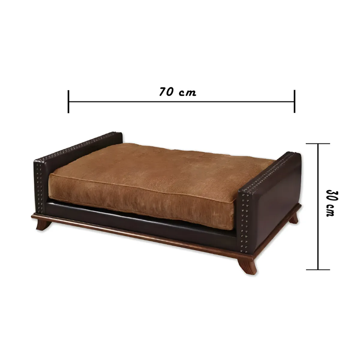 HOGAR & SPACIOS - HYS CAMA BROWNIE MARRON