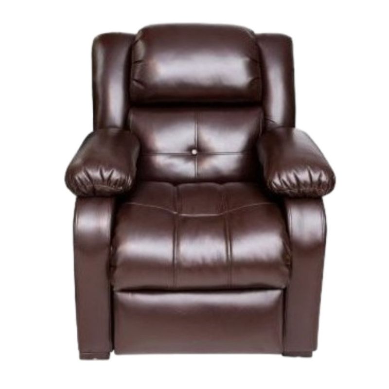 HOGAR & SPACIOS - HYS RECLINABLE NICO MARRON OSCURO