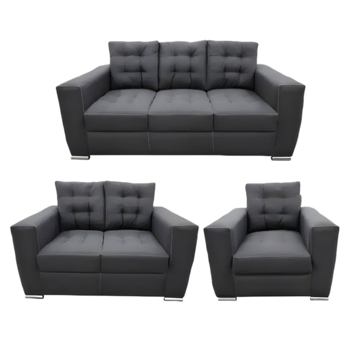 HOGAR & SPACIOS - HYS SALA 3 2 1 DAN NEGRO