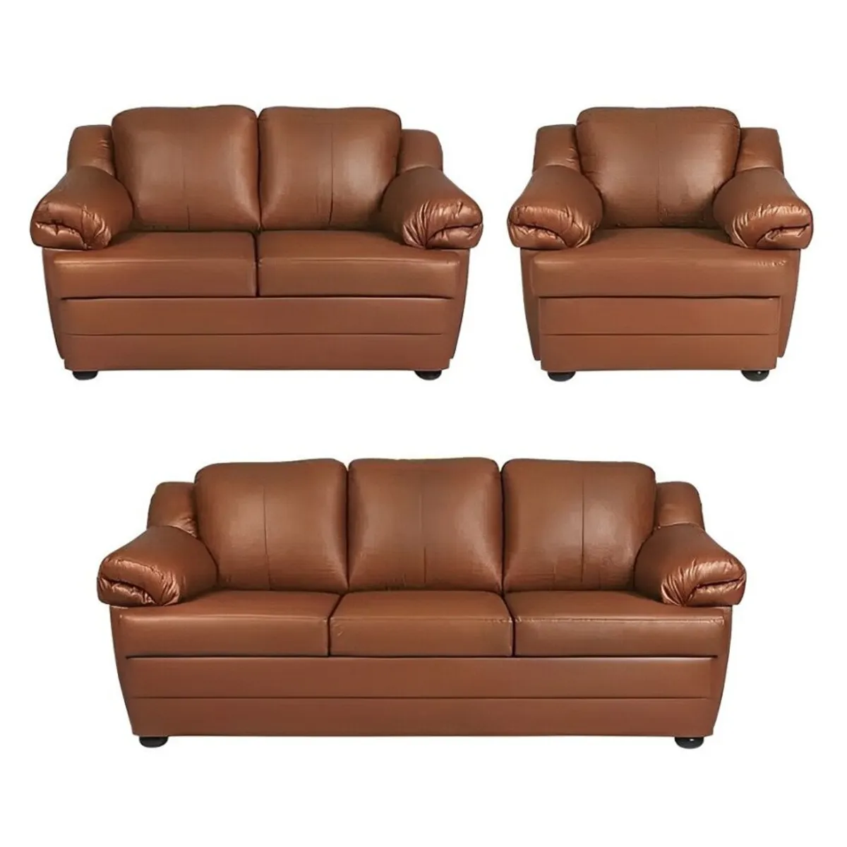 HOGAR & SPACIOS - HYS SALA 3 2 1 FOLLY MARRON