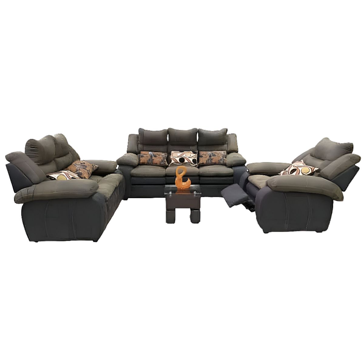 HOGAR & SPACIOS - HYS SALA 3 2 1 MESA CENTRO WAAL CAQUI