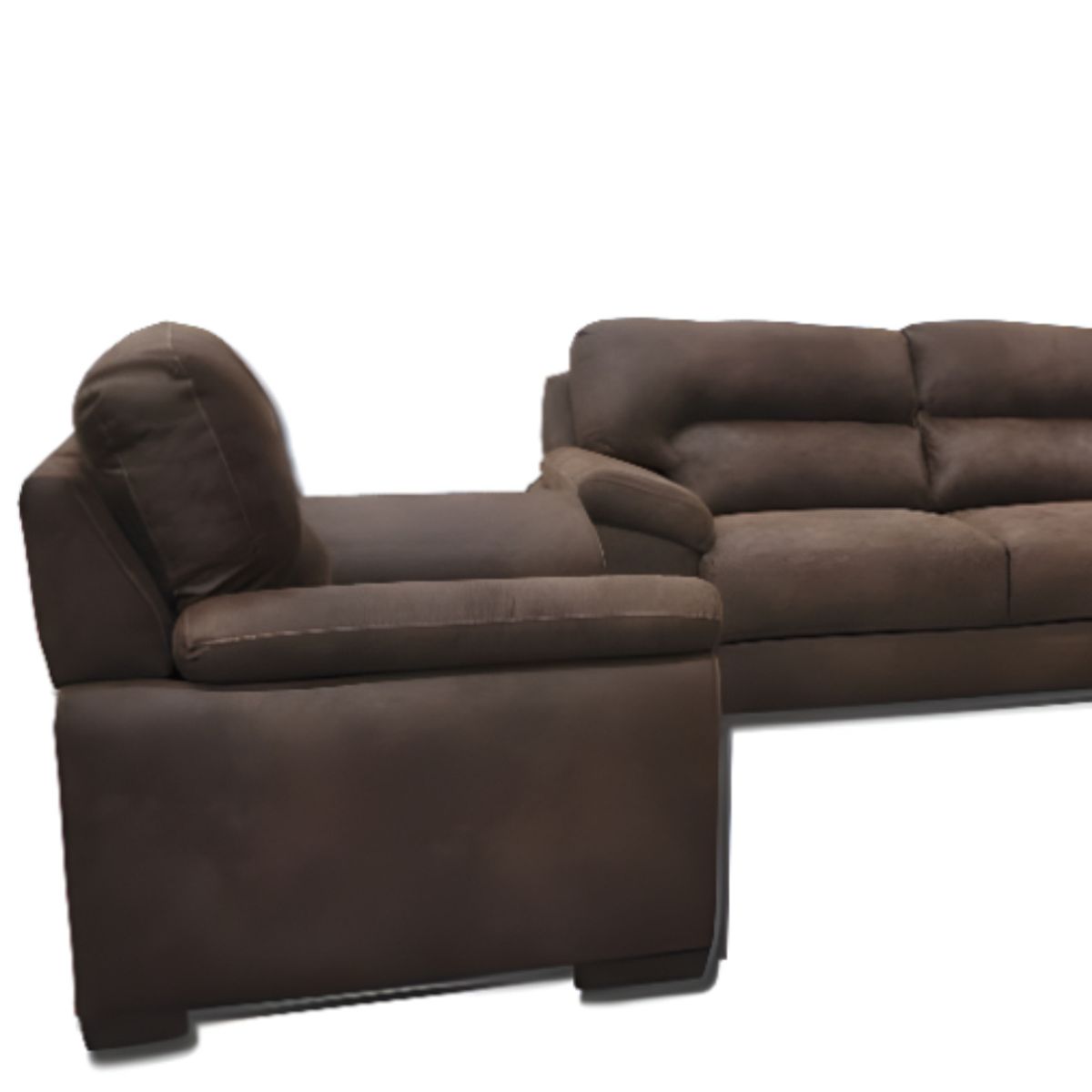 HOGAR & SPACIOS - HYS SALA 3 2 1 PALONY MARRON