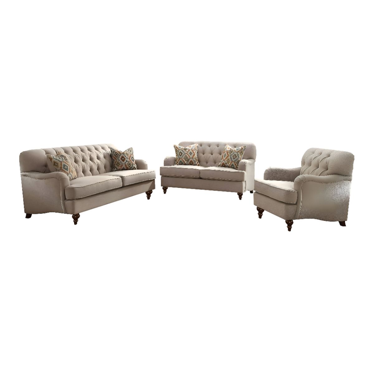 HOGAR & SPACIOS - HYS SALA 3 2 1 TALES BEIGE