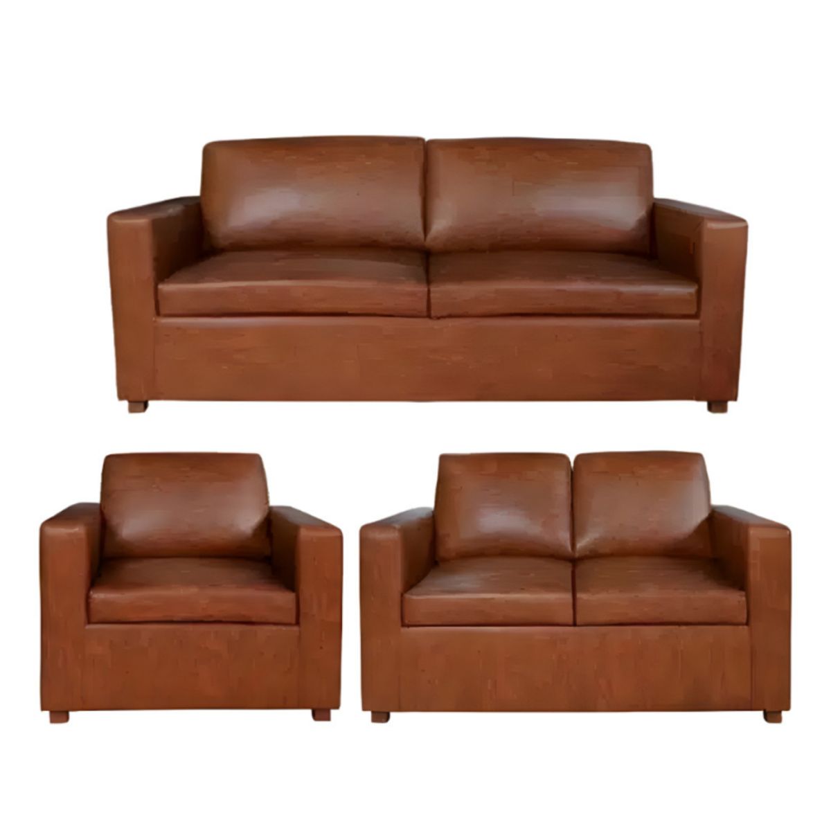 HOGAR & SPACIOS - HYS SALA 3 2 1 VENECIA MARRON