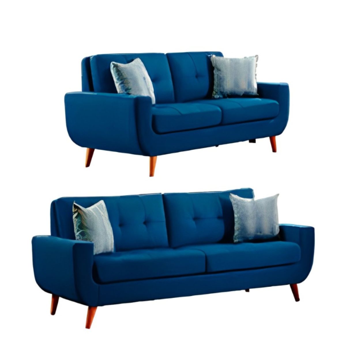 HOGAR & SPACIOS - HYS SALA 3 2 SAIFER AZUL NOCHE