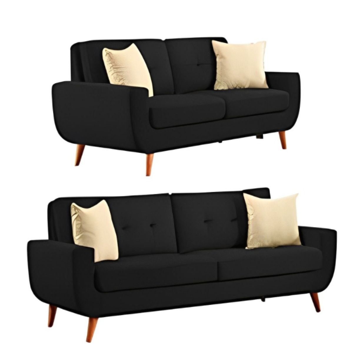 HOGAR & SPACIOS - HYS SALA 3 2 SAIFER NEGRO