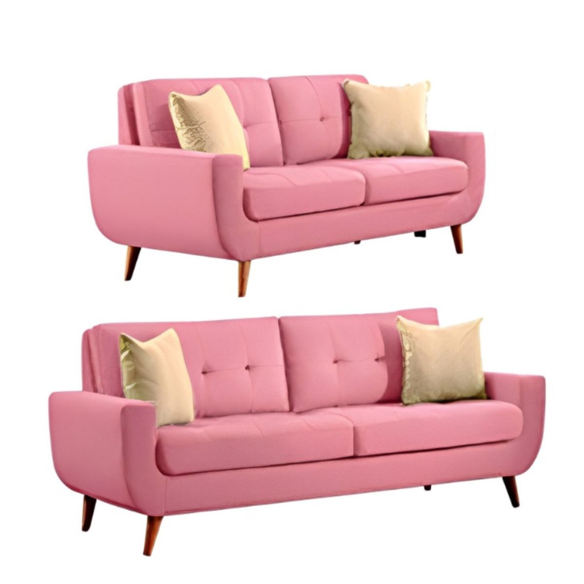 HOGAR & SPACIOS - HYS SALA 3 2 SAIFER ROSADO