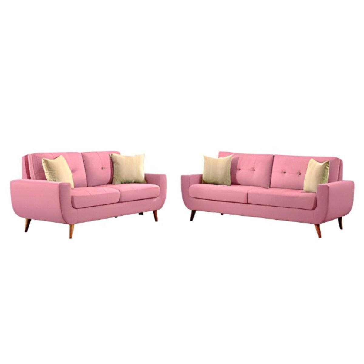 HOGAR & SPACIOS - HYS SALA 3 2 SAIFER ROSADO