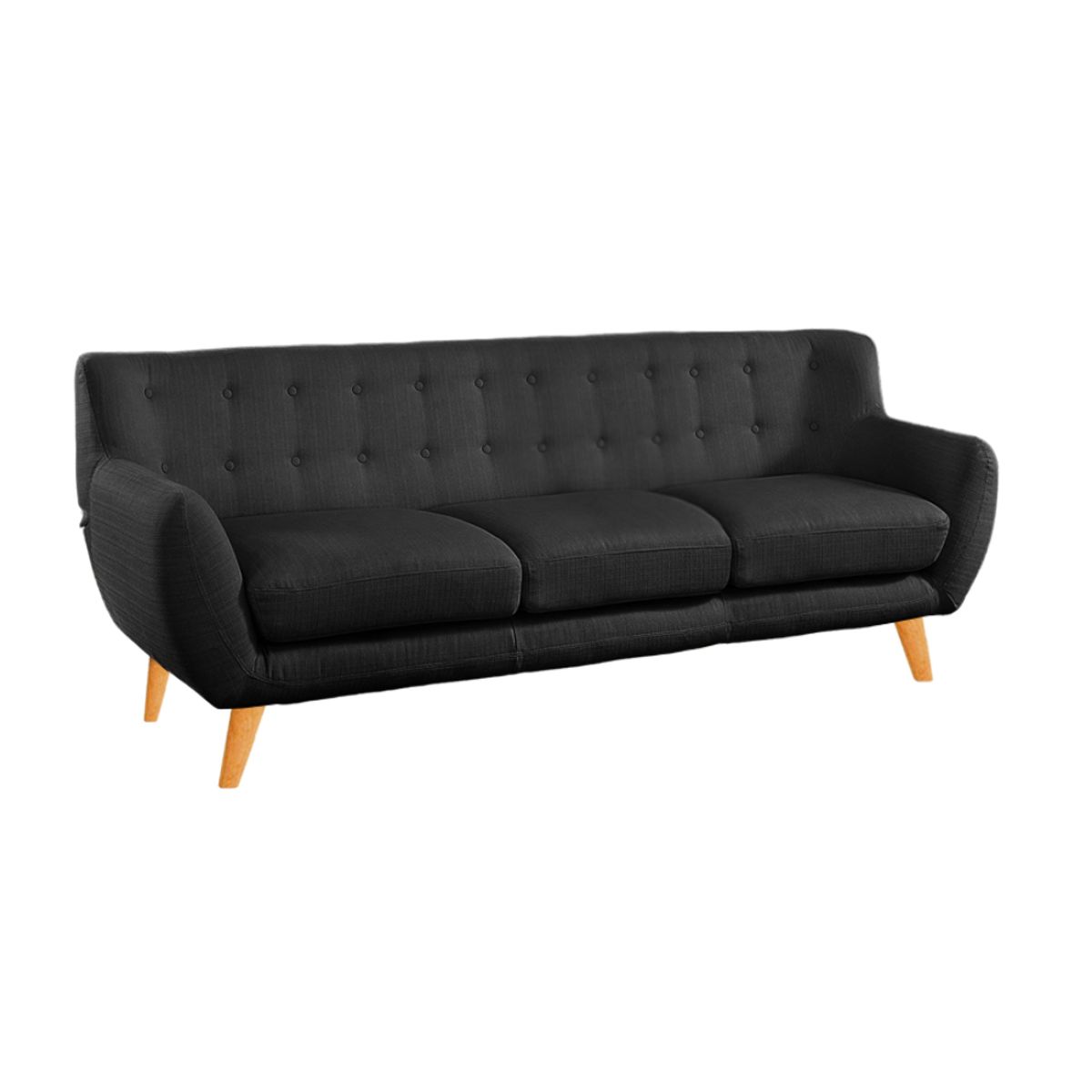 HOGAR & SPACIOS - HYS SALA 3 2 ZACK NEGRO