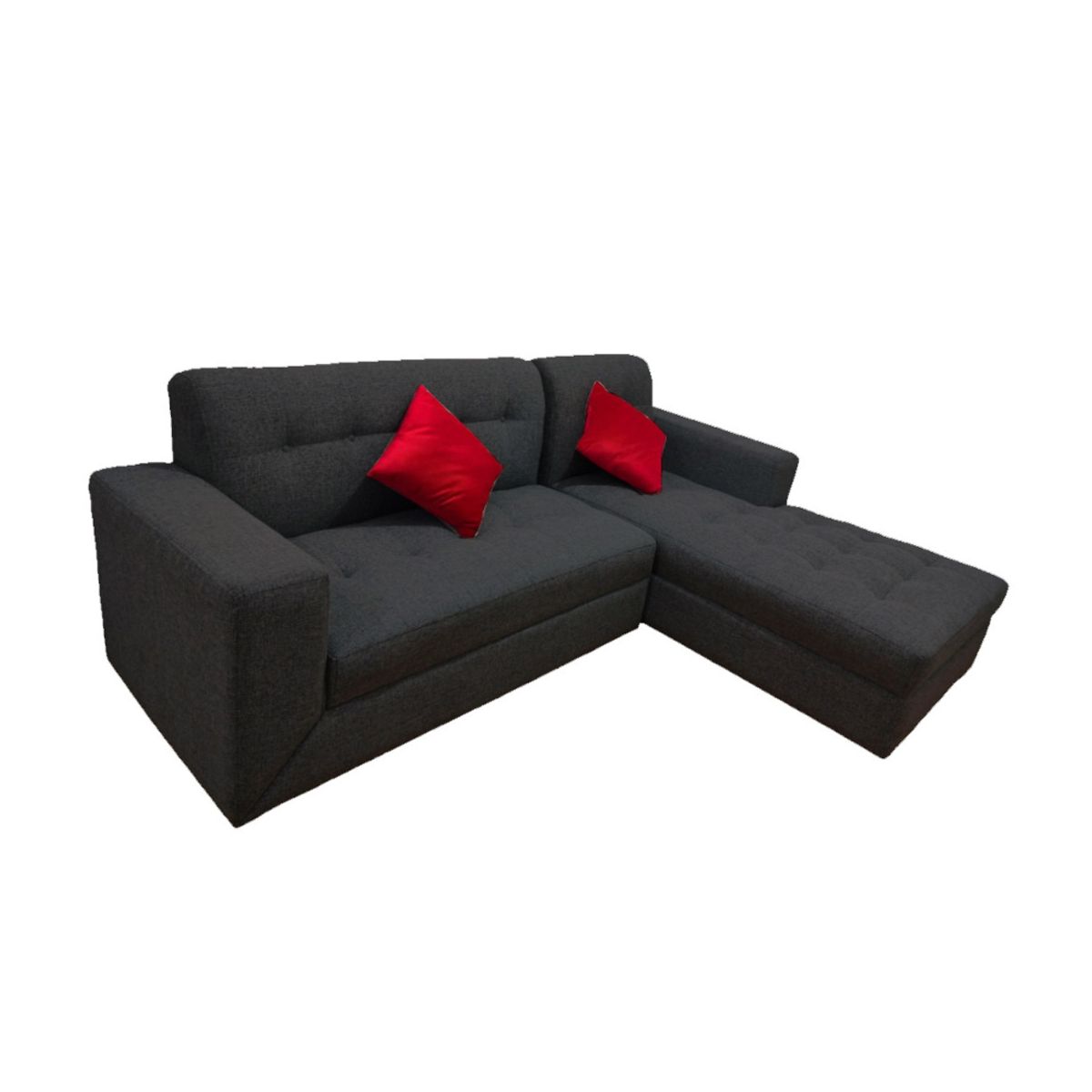 HOGAR & SPACIOS - HYS SECCIONAL DERECHO AMED GRIS OSCURO