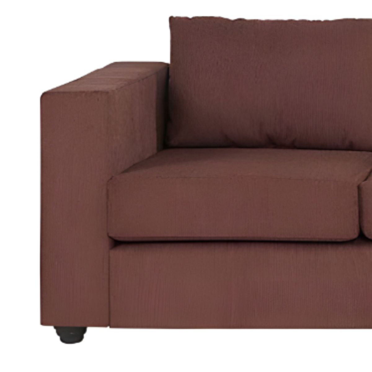 HOGAR & SPACIOS - HYS SECCIONAL DERECHO BADEL MARRON OSCURO