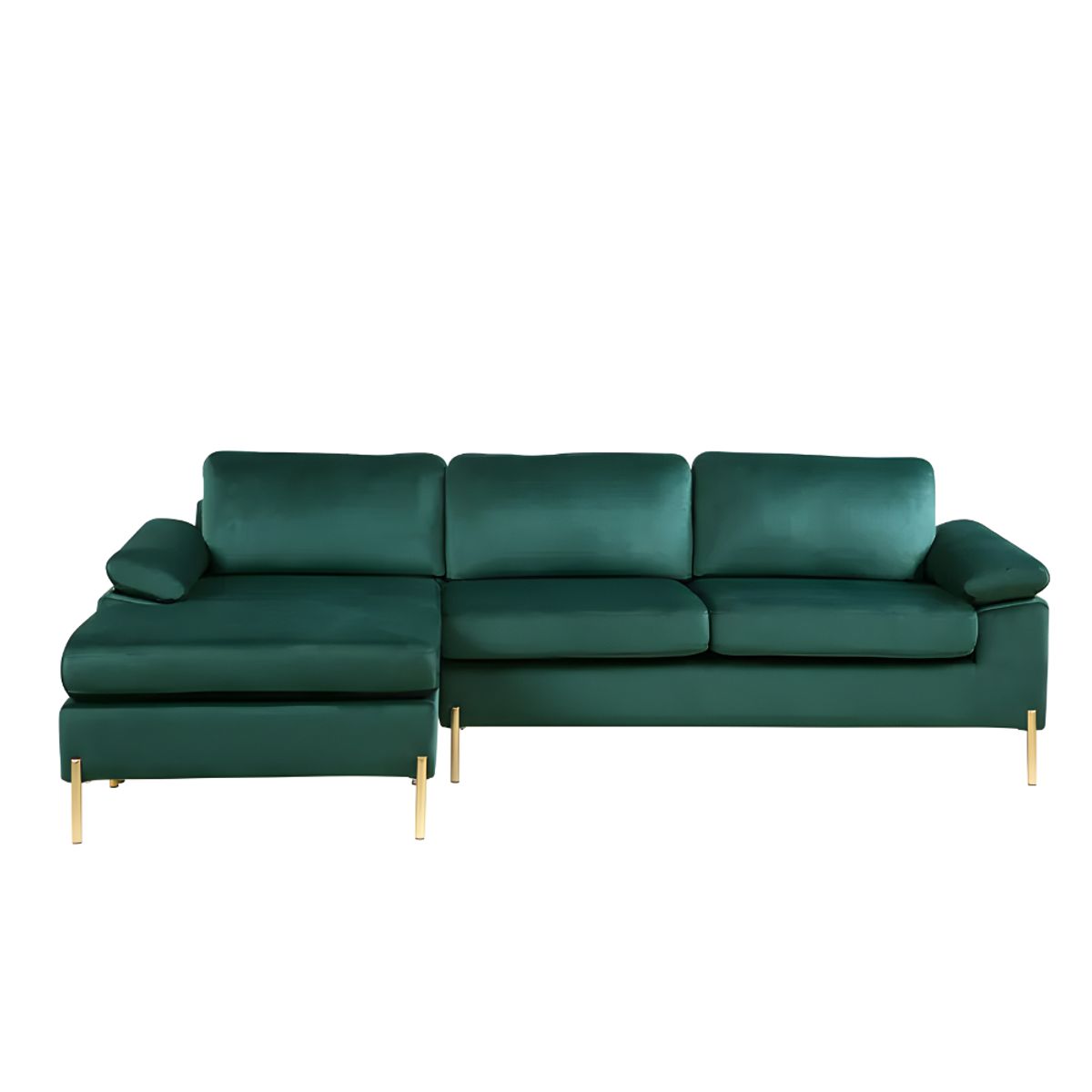 HOGAR & SPACIOS - HYS SECCIONAL DERECHO KLOE VERDE OSCURO