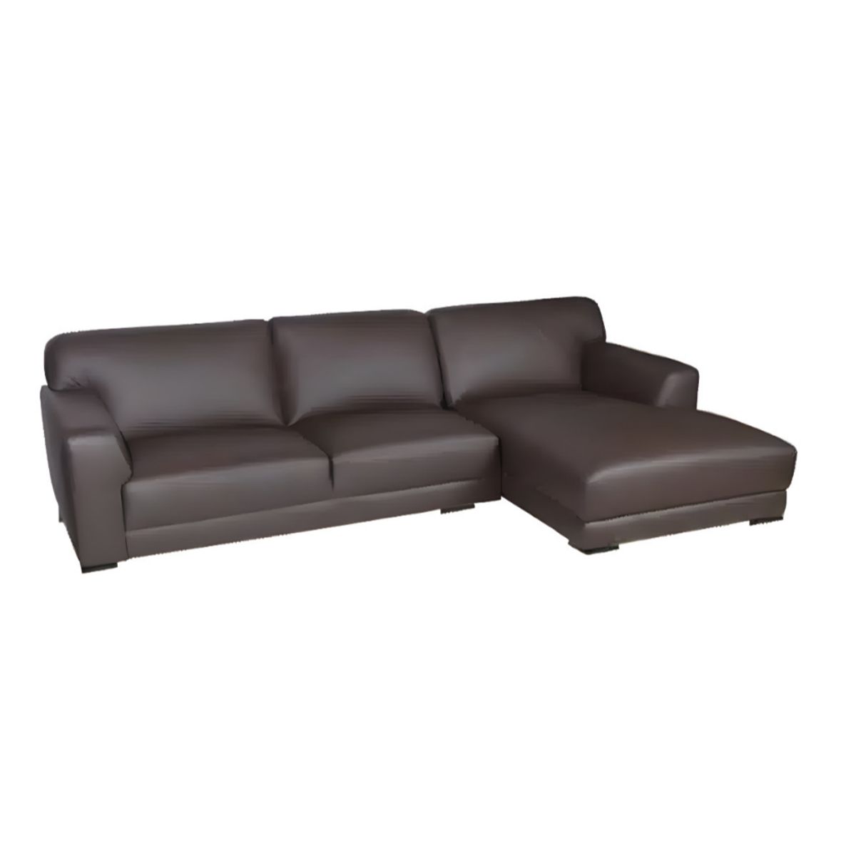 HOGAR & SPACIOS - HYS SECCIONAL DERECHO OBENS MARRON OSCURO