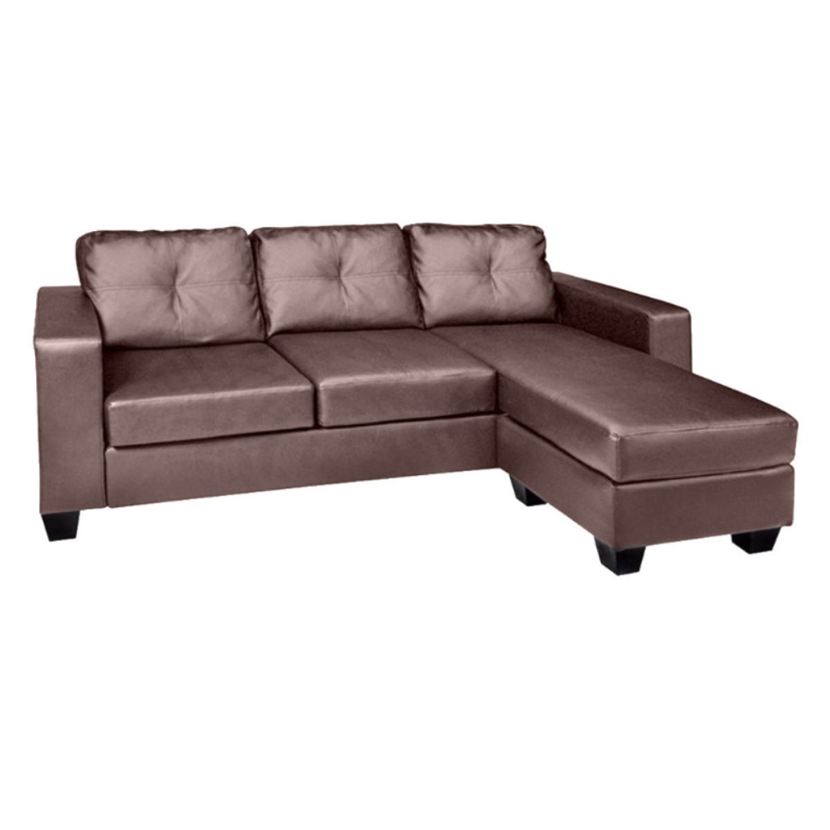 HOGAR & SPACIOS - HYS SECCIONAL DERECHO NOBLE MARRON