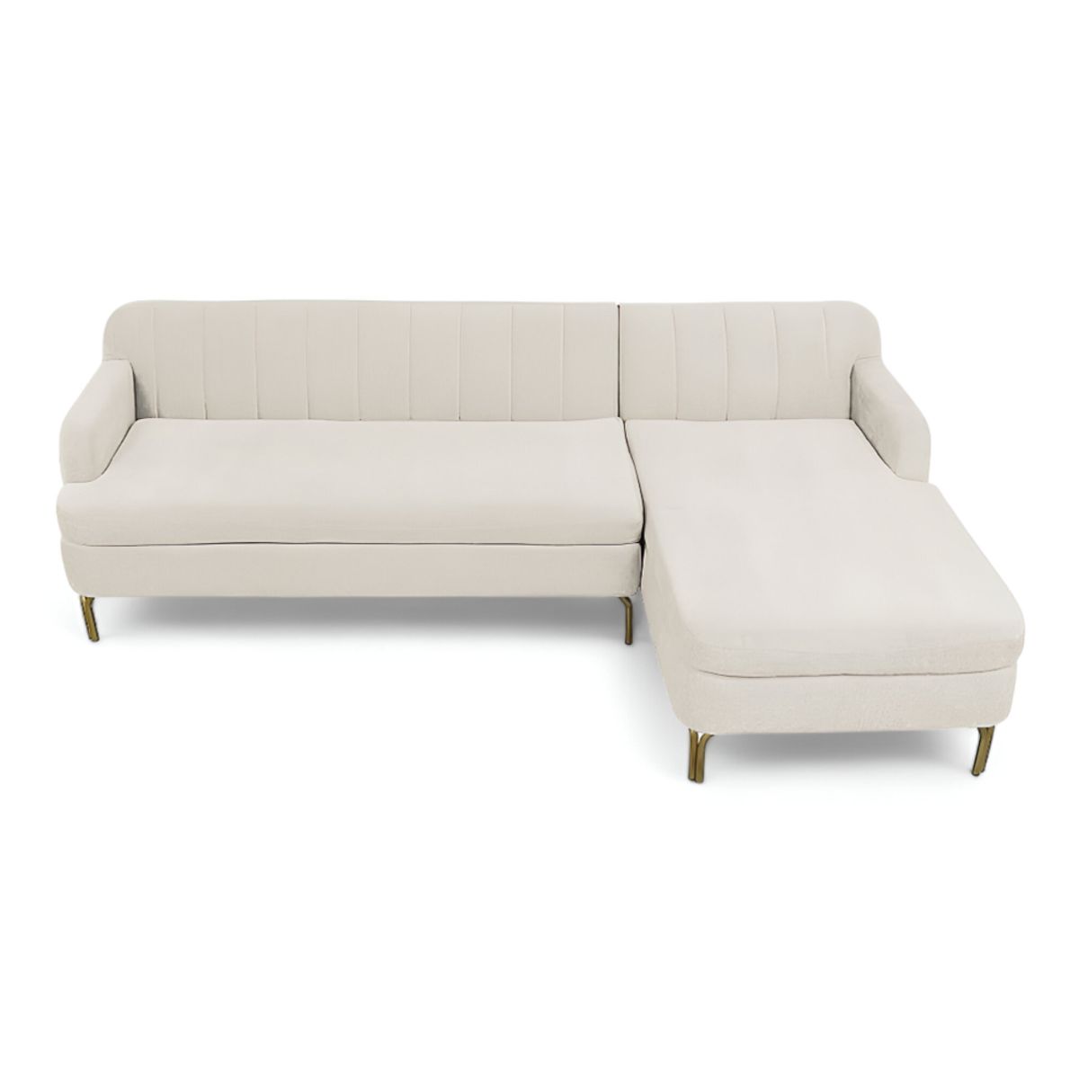 HOGAR & SPACIOS - HYS SECCIONAL DERECHO ZEUS BEIGE