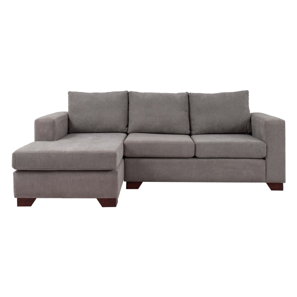 HOGAR & SPACIOS - HYS SECCIONAL IZQUIERDO SAFETI MARRON OSCURO