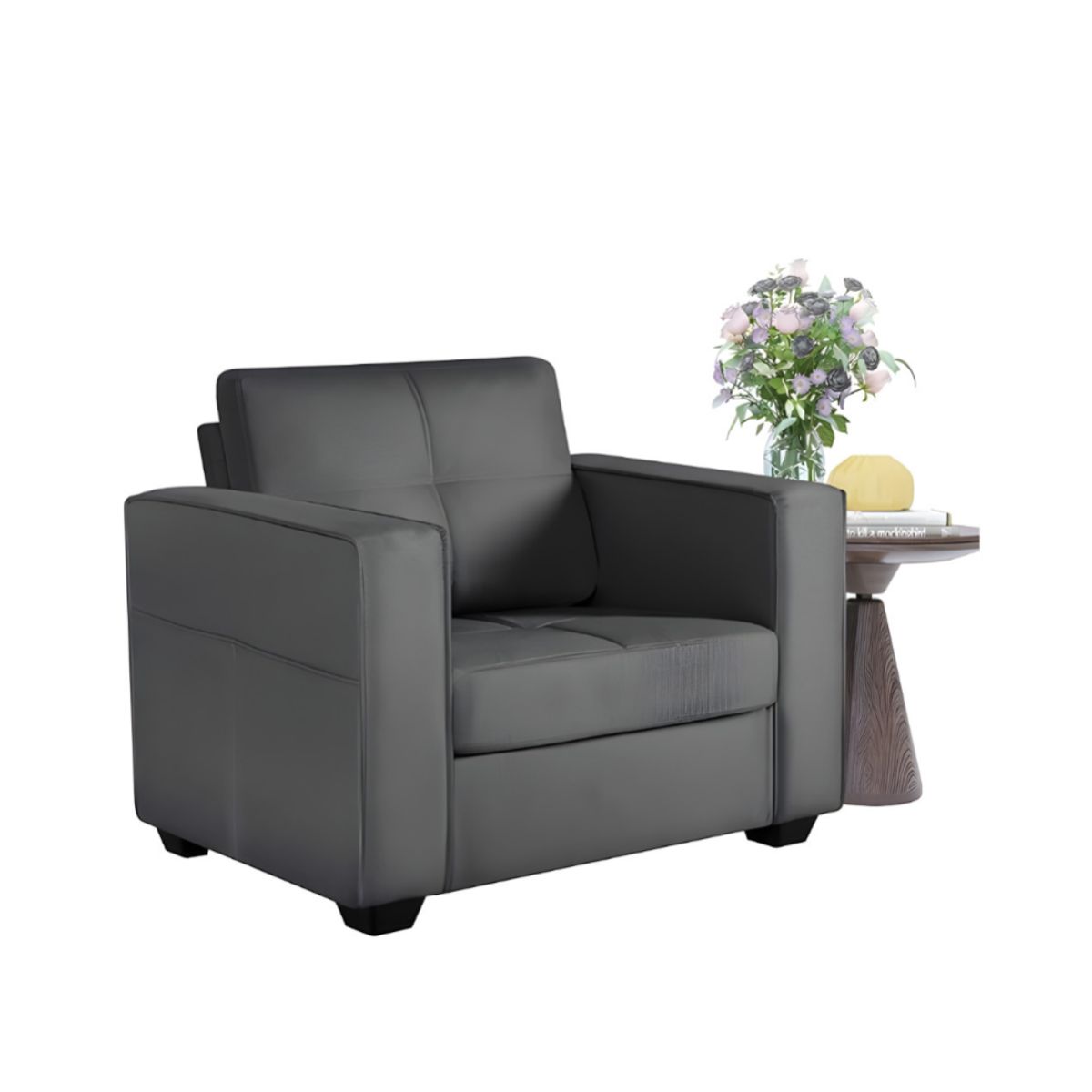 HOGAR & SPACIOS - HYS SILLON BUZIOS GRIS CLARO