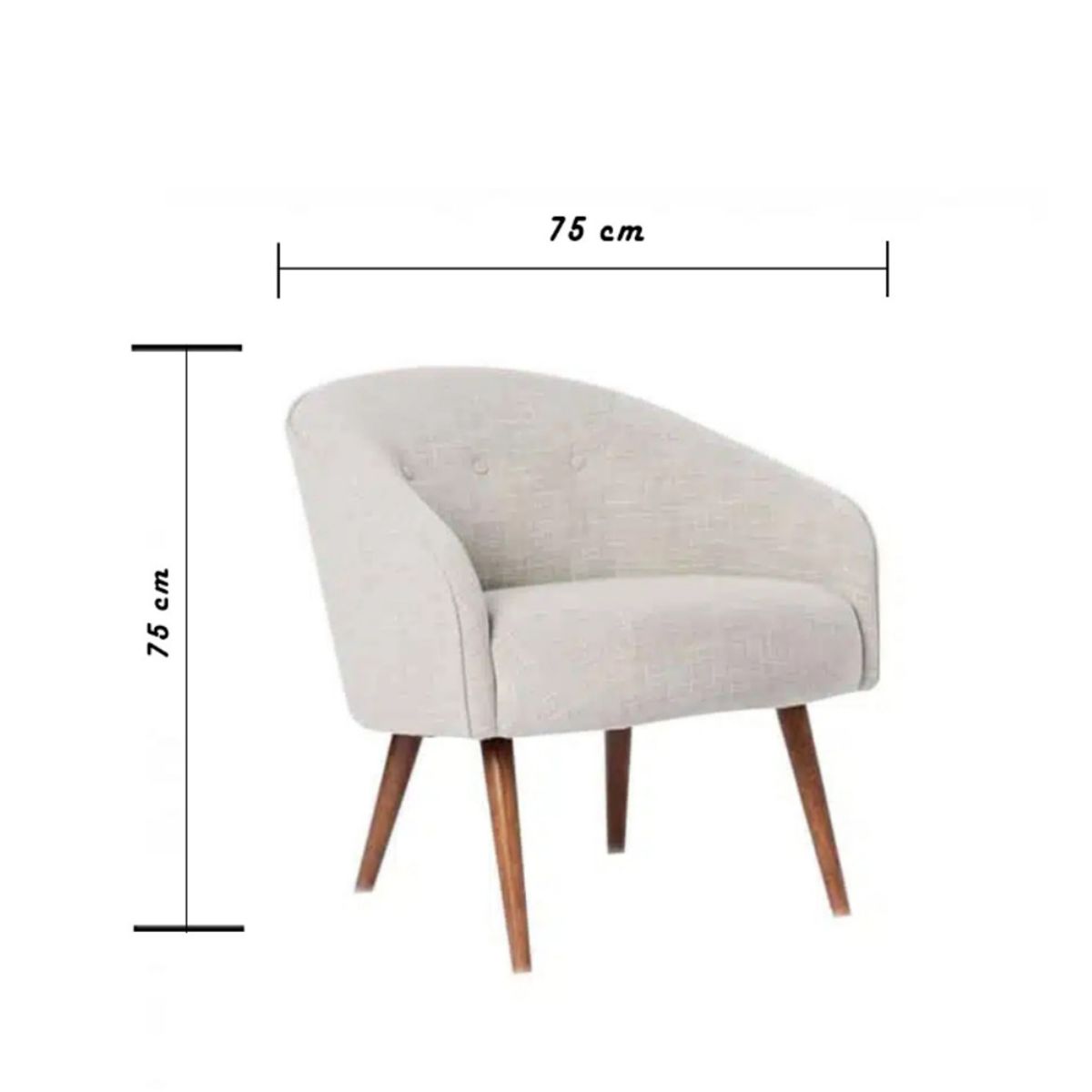 HOGAR & SPACIOS - HYS SILLON CANARI BEIGE