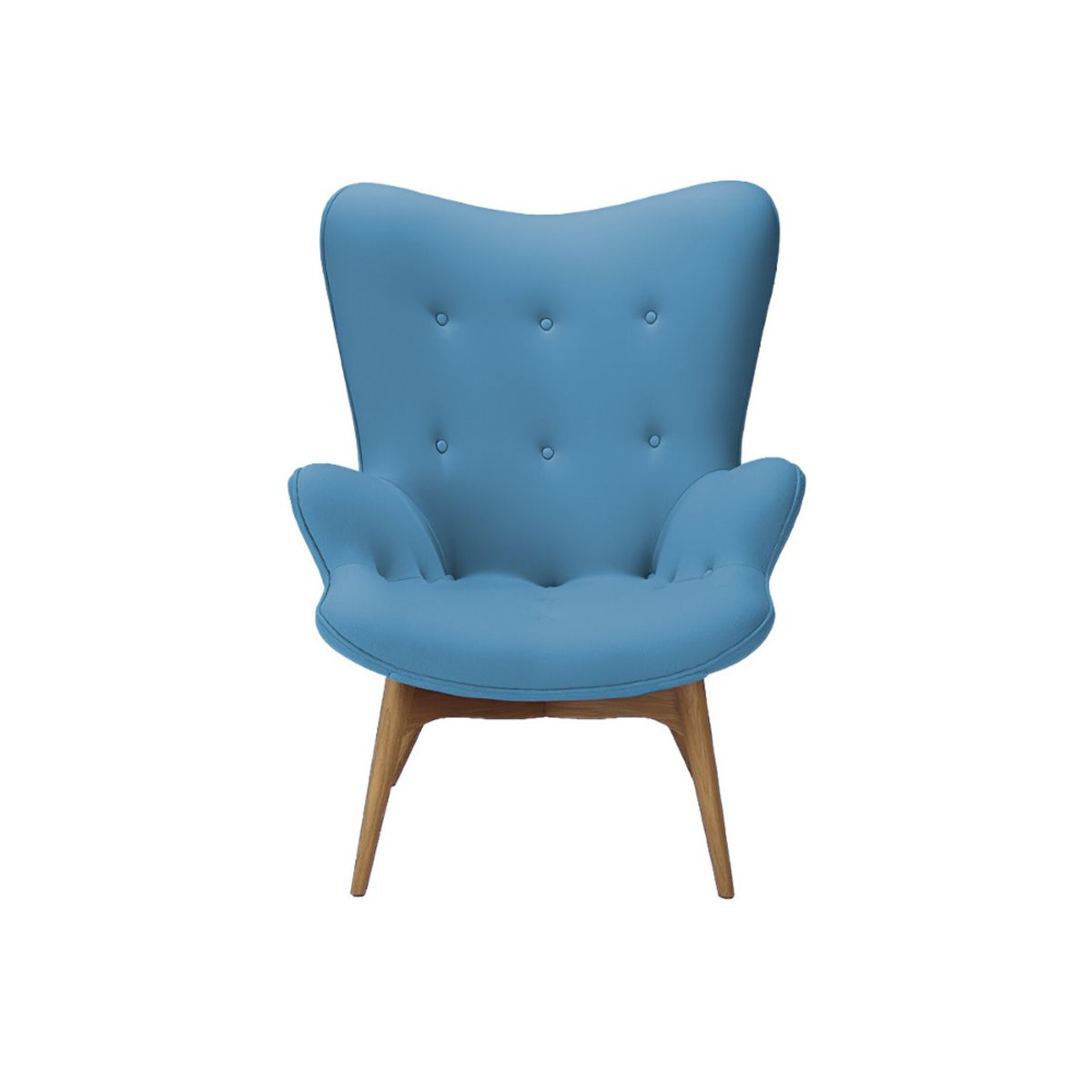 HOGAR & SPACIOS - HYS SILLON CRISTOBAL TALL CELESTE AGUA