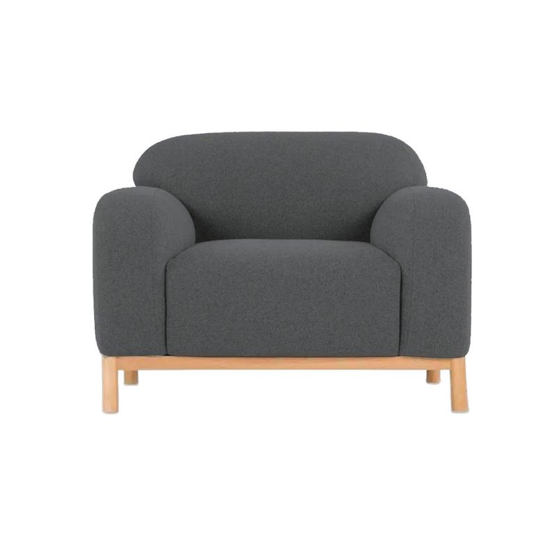 HOGAR & SPACIOS - HYS SILLON DALIAS GRIS OSCURO