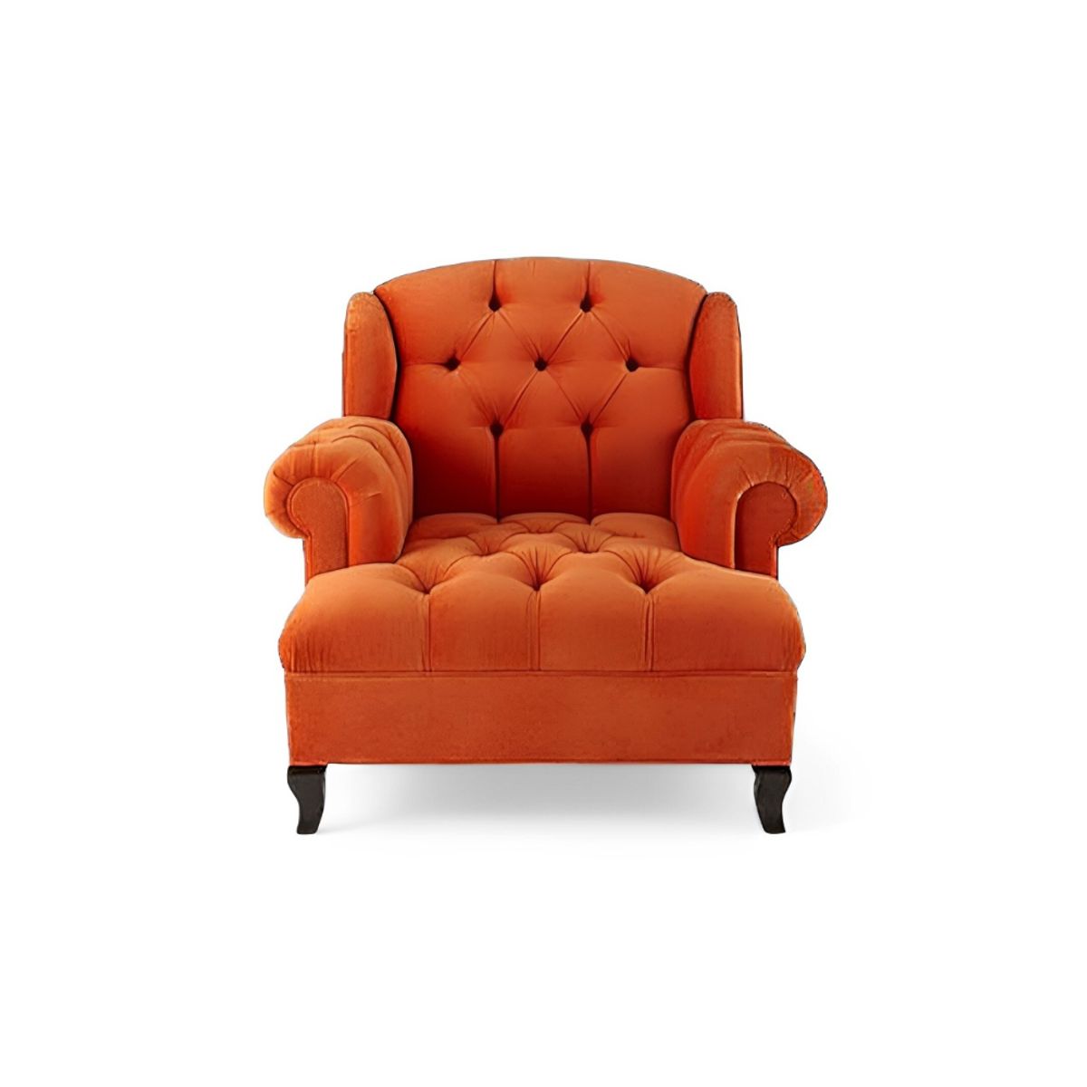 HOGAR & SPACIOS - HYS SILLON JHOSSY CAPITONE ROJIZO