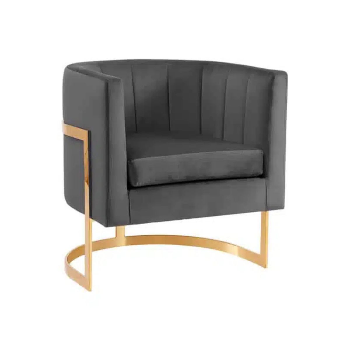 HOGAR & SPACIOS - HYS SILLON MARIN GRIS OSCURO