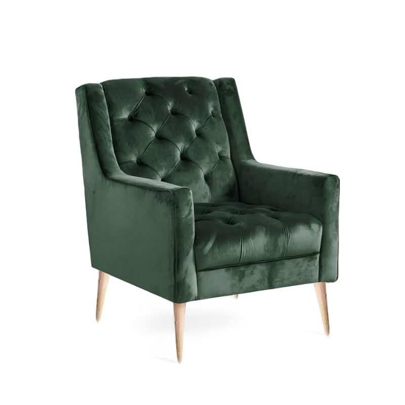 HOGAR & SPACIOS - HYS SILLON MILI VERDE OSCURO