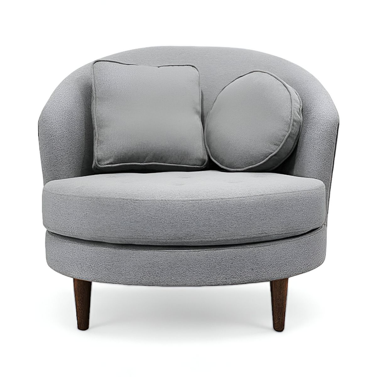 HOGAR & SPACIOS - HYS SILLON NARY BANQUETA GRIS PIZARRA