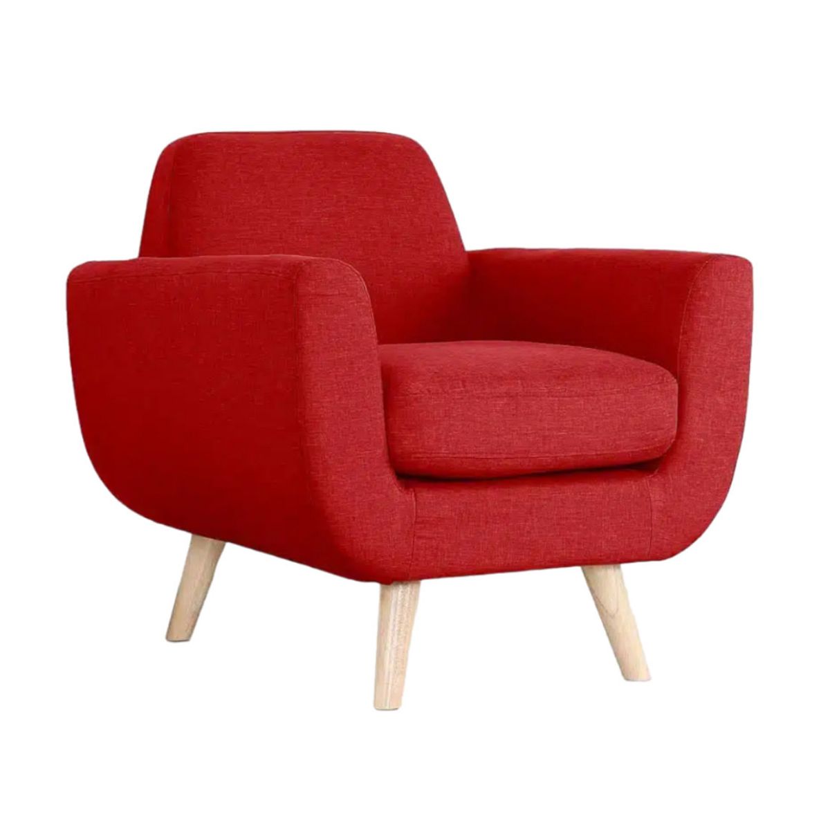 HOGAR & SPACIOS - HYS SILLON ROUS ROJO CONTIHOGAR