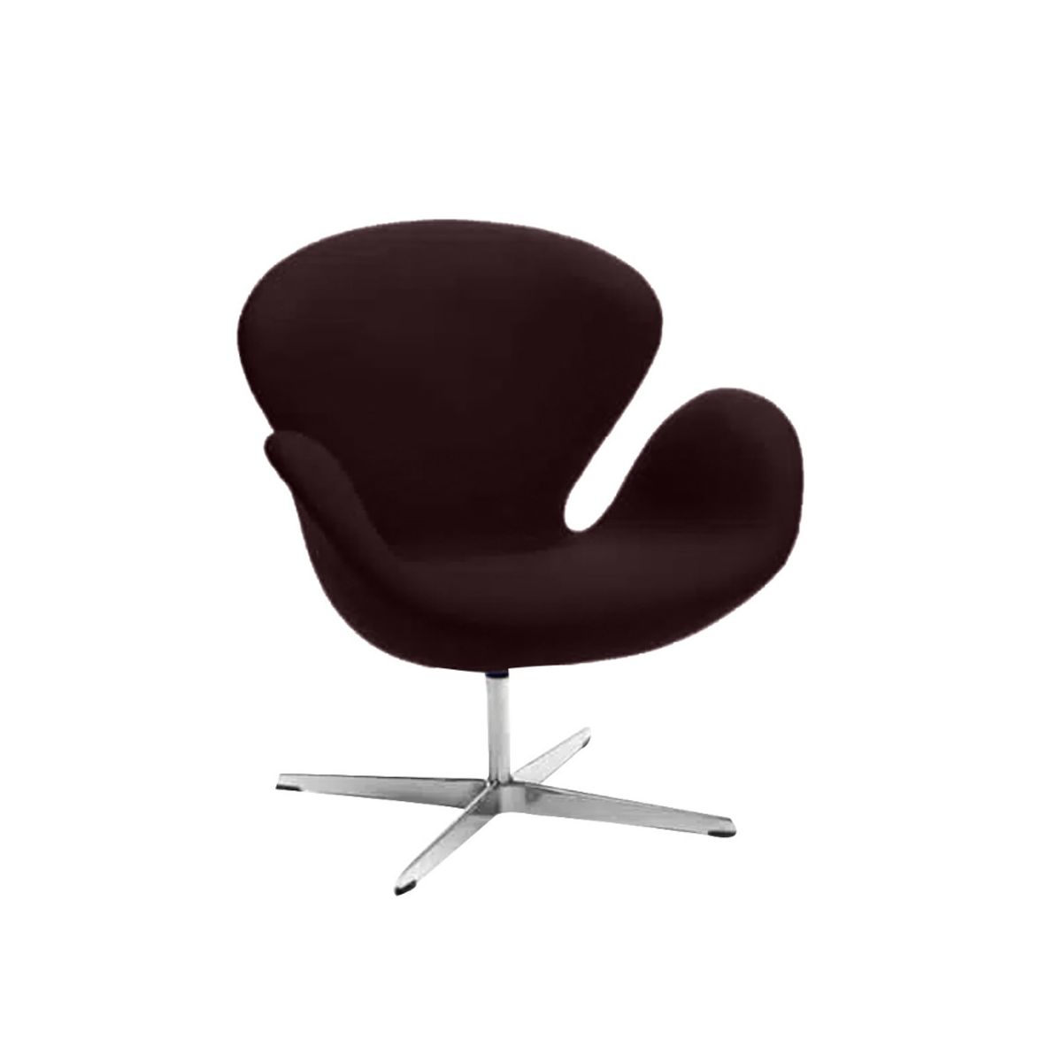 HOGAR & SPACIOS - HYS SILLON SWAN MARRON OSCURO