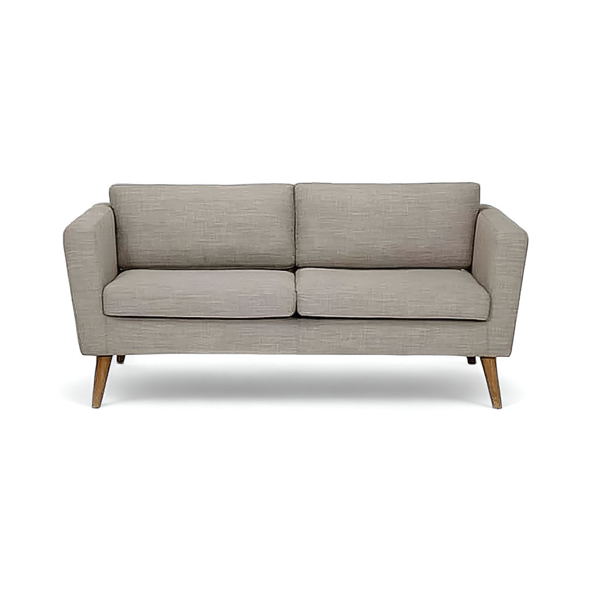 HOGAR & SPACIOS - HYS SOFA 2 CUERPOS ALENA MARRON CLARO