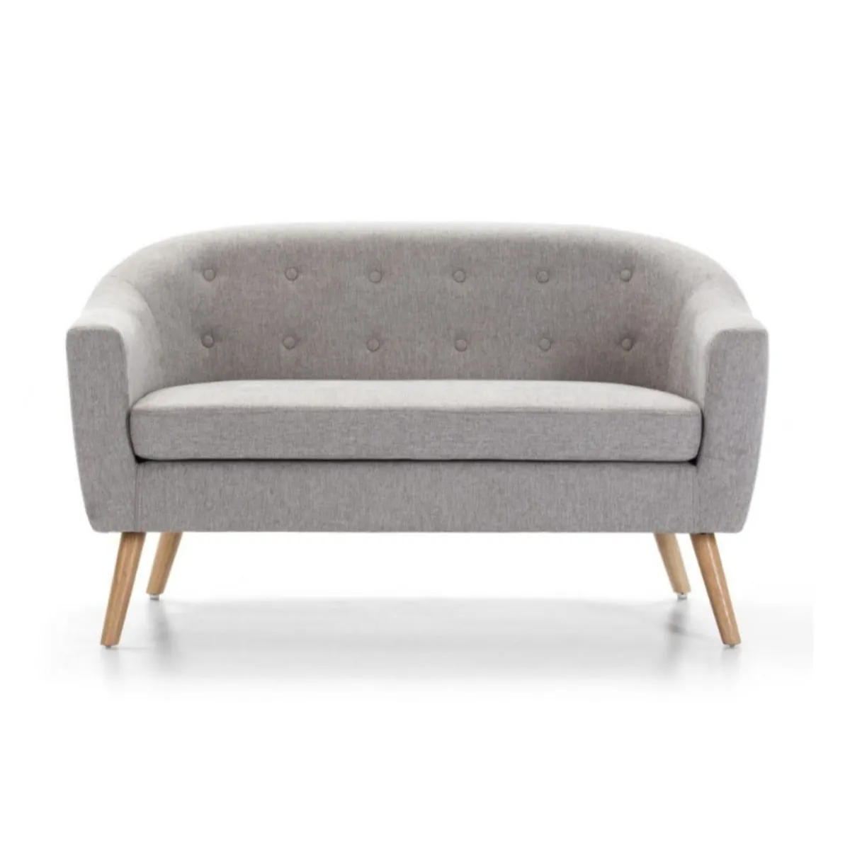 HOGAR & SPACIOS - HYS SOFA 2 CUERPOS AUTTY GRIS CLARO