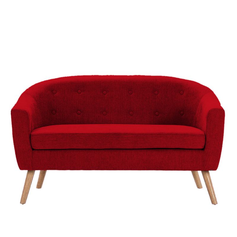 HOGAR & SPACIOS - HYS SOFA 2 CUERPOS AUTTY ROJO