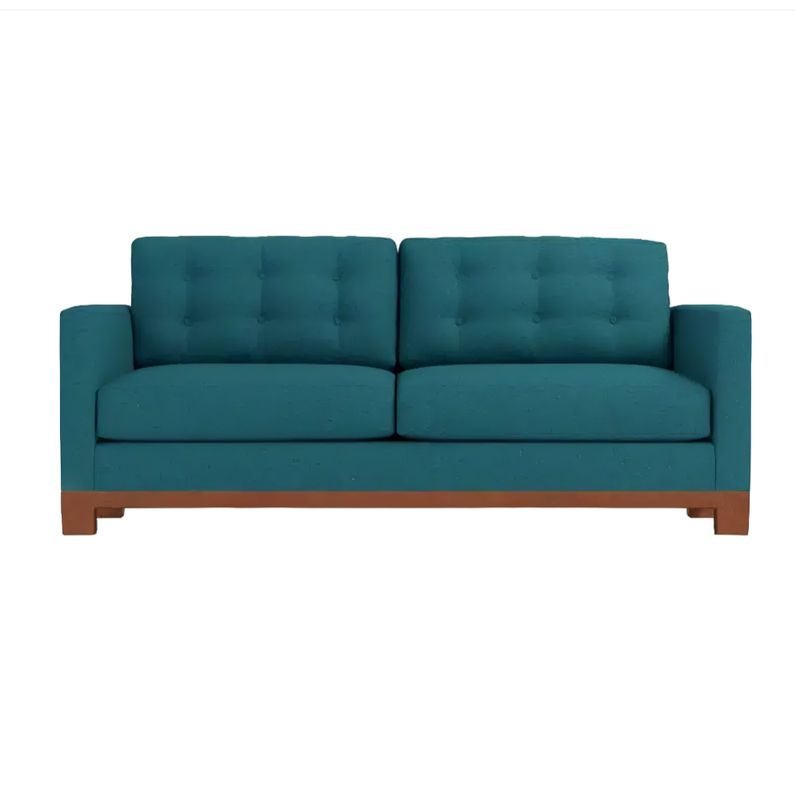 HOGAR & SPACIOS - HYS SOFA 2 CUERPOS CIPOLL VERDE CARCEL