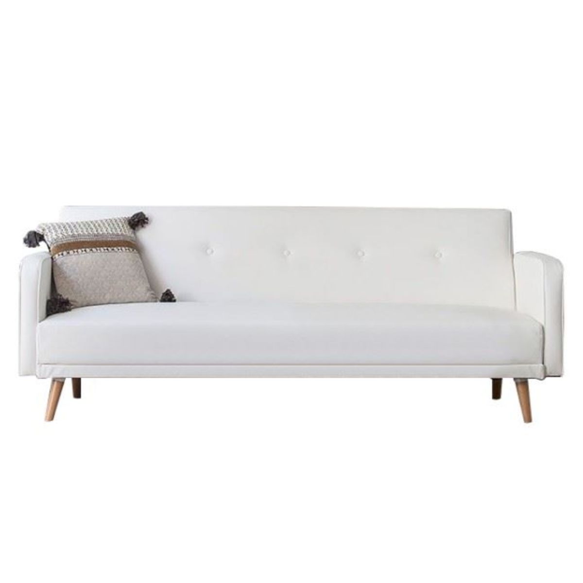 HOGAR & SPACIOS - HYS SOFA 2 CUERPOS LORENA BLANCO