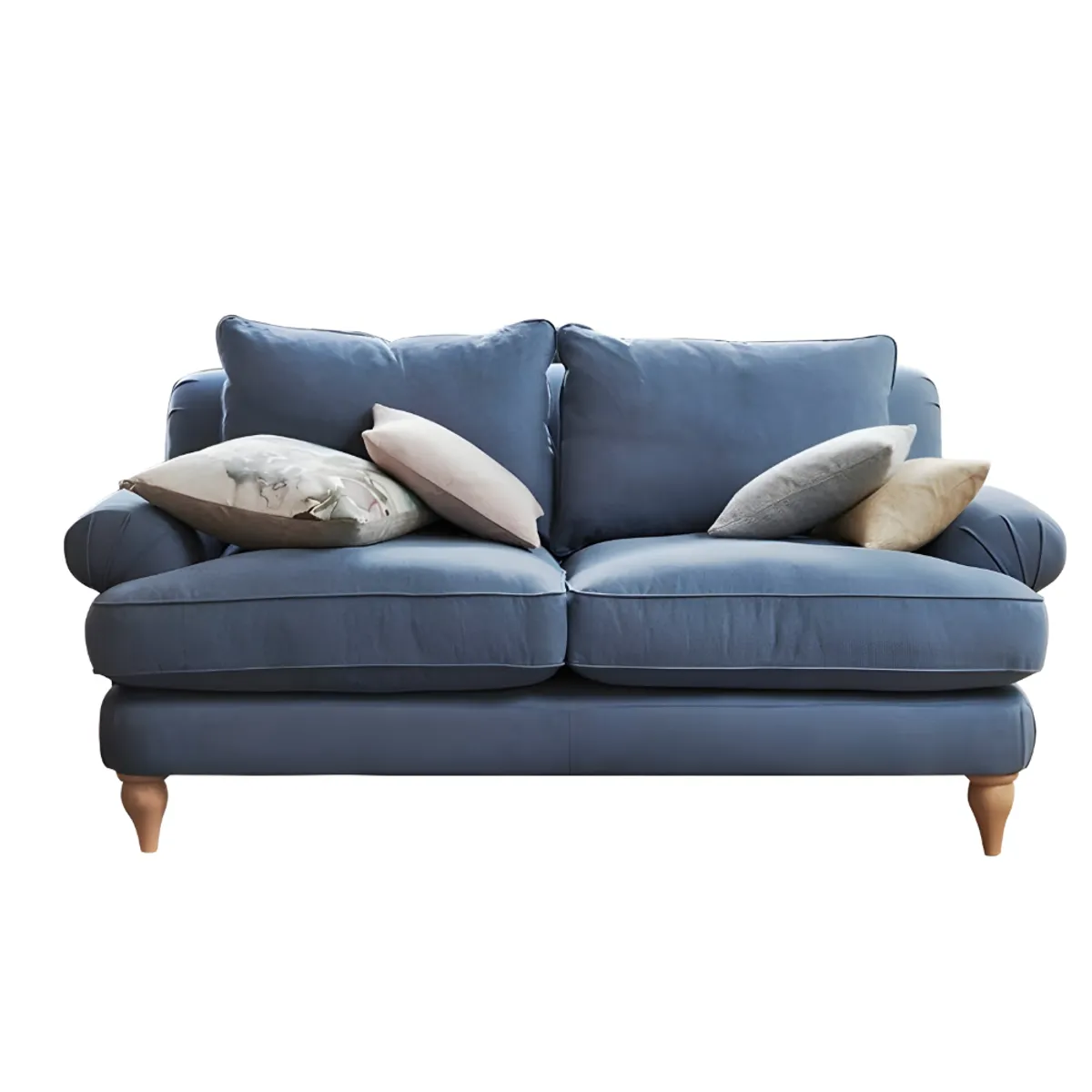 HOGAR & SPACIOS - HYS SOFA 2 CUERPOS LUCIANNA AZUL NOCHE