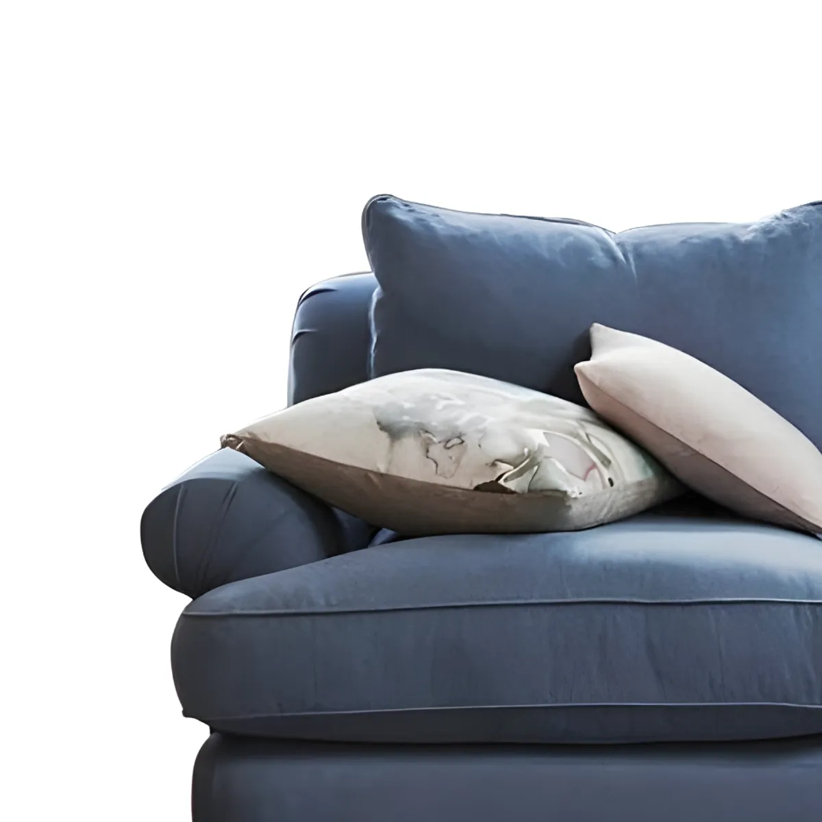 HOGAR & SPACIOS - HYS SOFA 2 CUERPOS LUCIANNA AZUL NOCHE