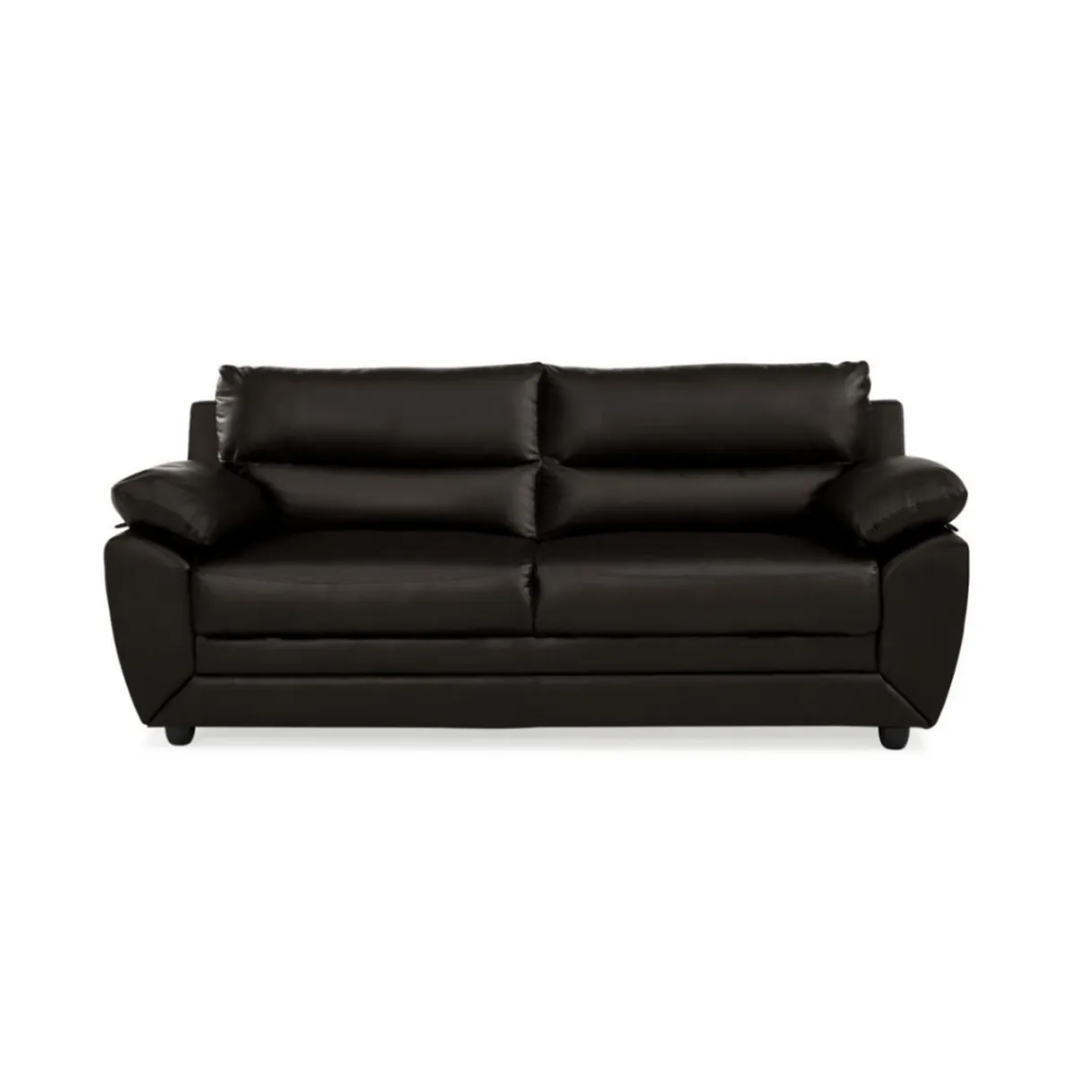 HOGAR & SPACIOS - HYS SOFA 2 CUERPOS MOSCU MARRON OSCURO