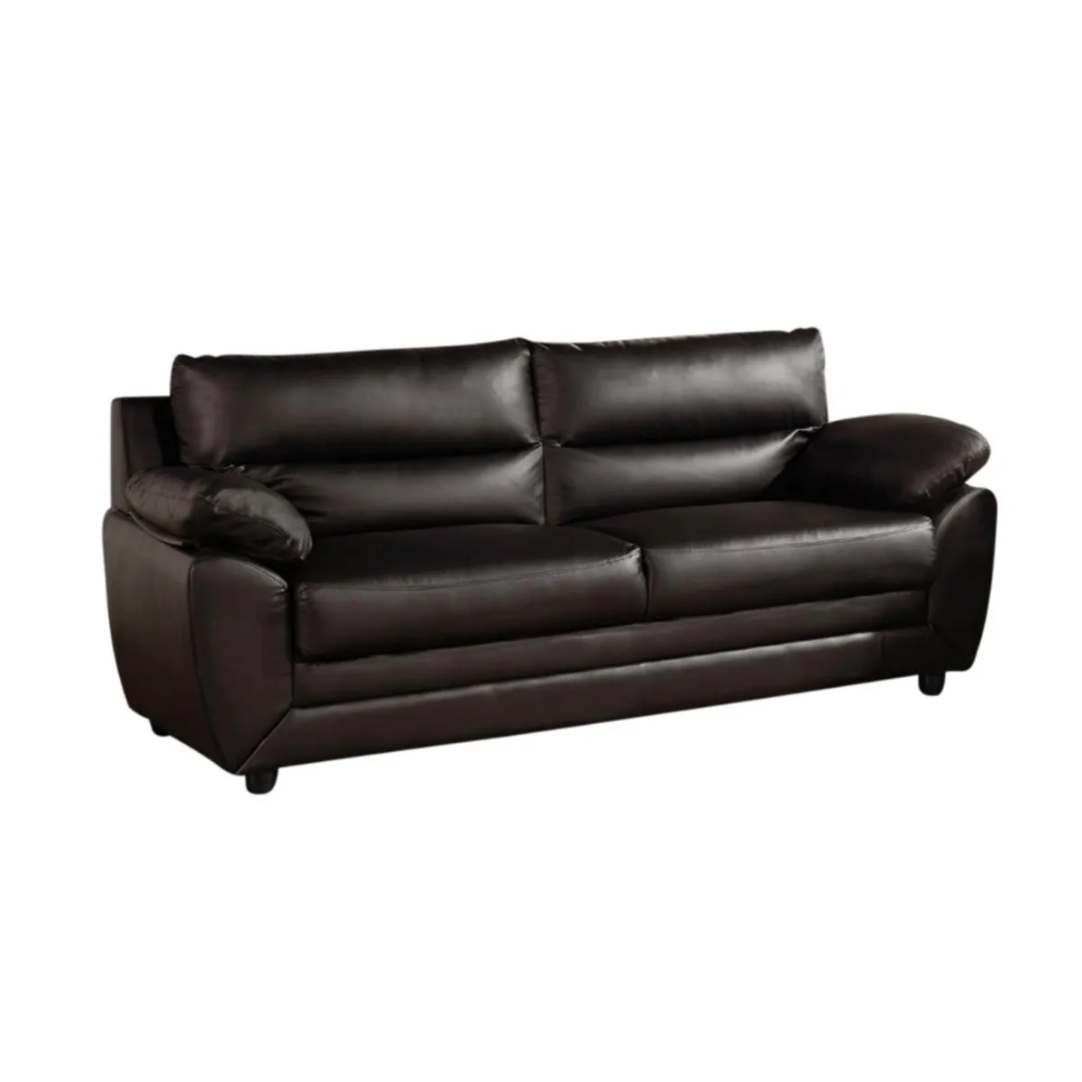 HOGAR & SPACIOS - HYS SOFA 2 CUERPOS MOSCU MARRON OSCURO