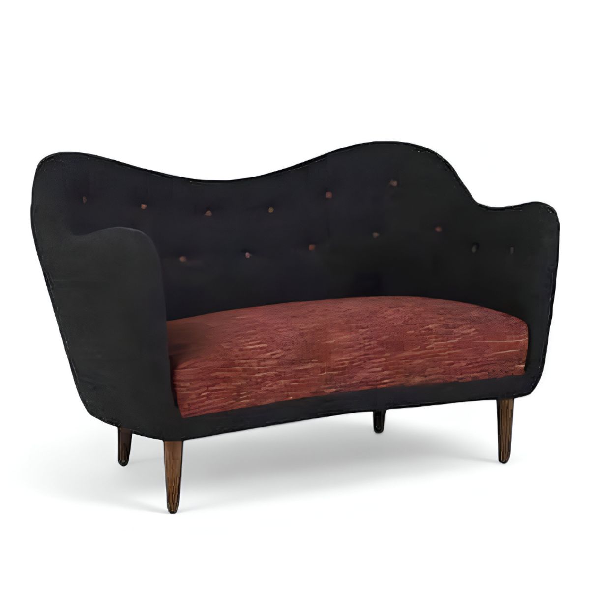 HOGAR & SPACIOS - HYS SOFA 2 CUERPOS PRINCE NEGRO