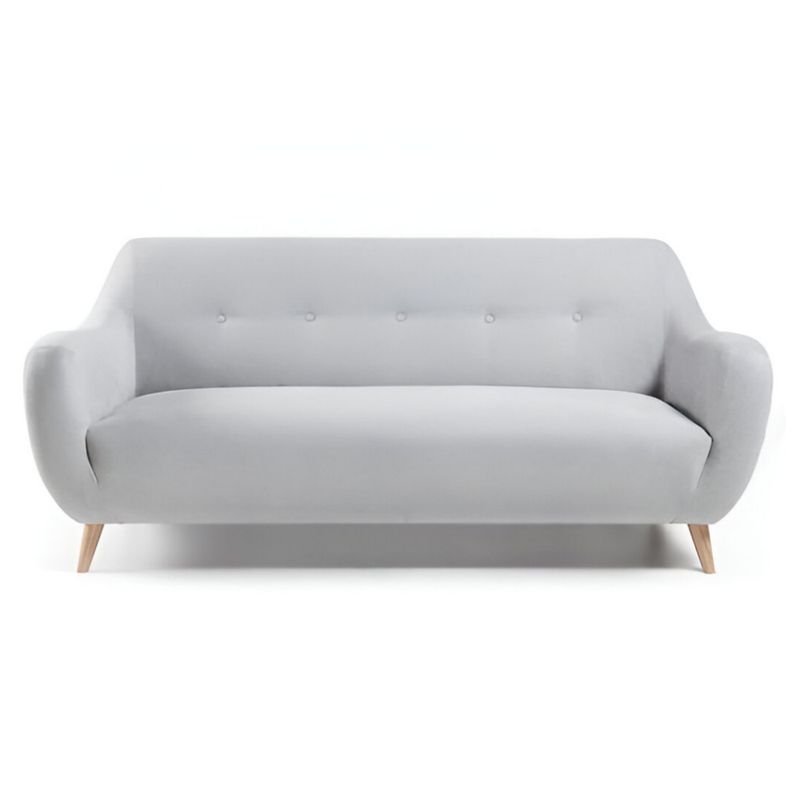 HOGAR & SPACIOS - HYS SOFA 2 CUERPOS ROBI GRIS CLARO