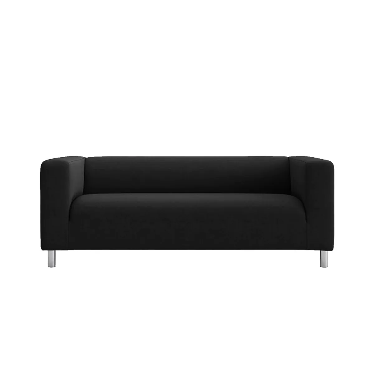 HOGAR & SPACIOS - HYS SOFA 2 CUERPOS SNOW NEGRO