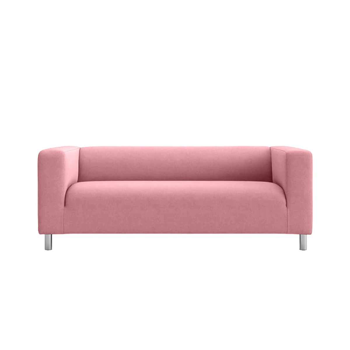 HOGAR & SPACIOS - HYS SOFA 2 CUERPOS SNOW ROSADO