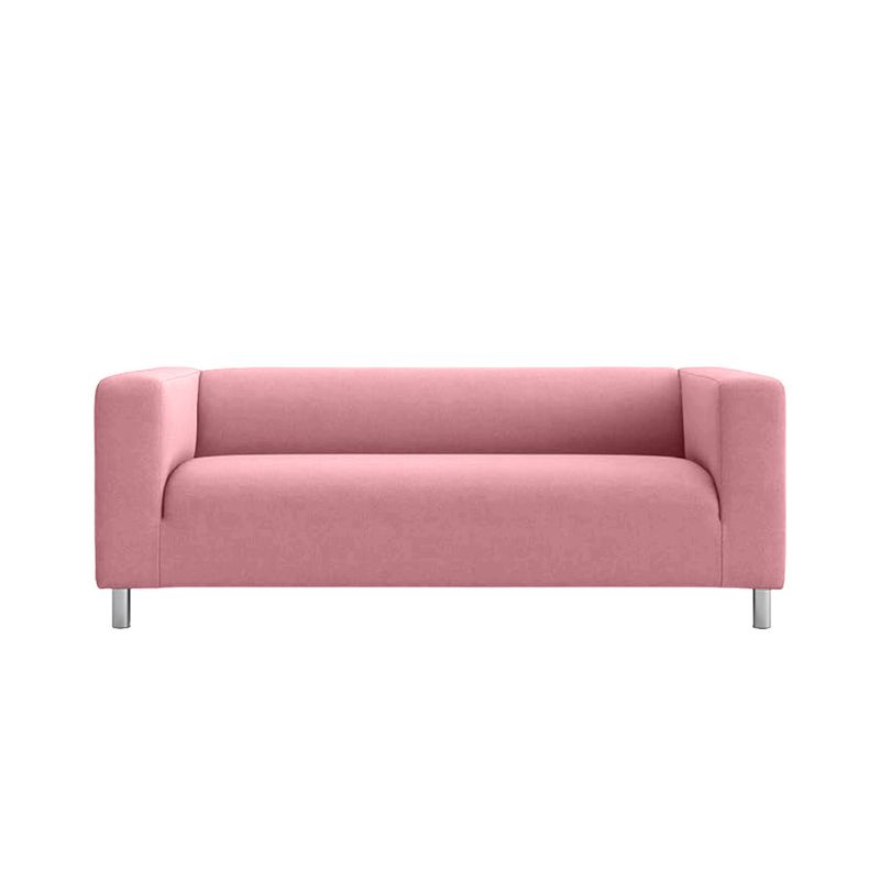 HOGAR & SPACIOS - HYS SOFA 2 CUERPOS SNOW ROSADO
