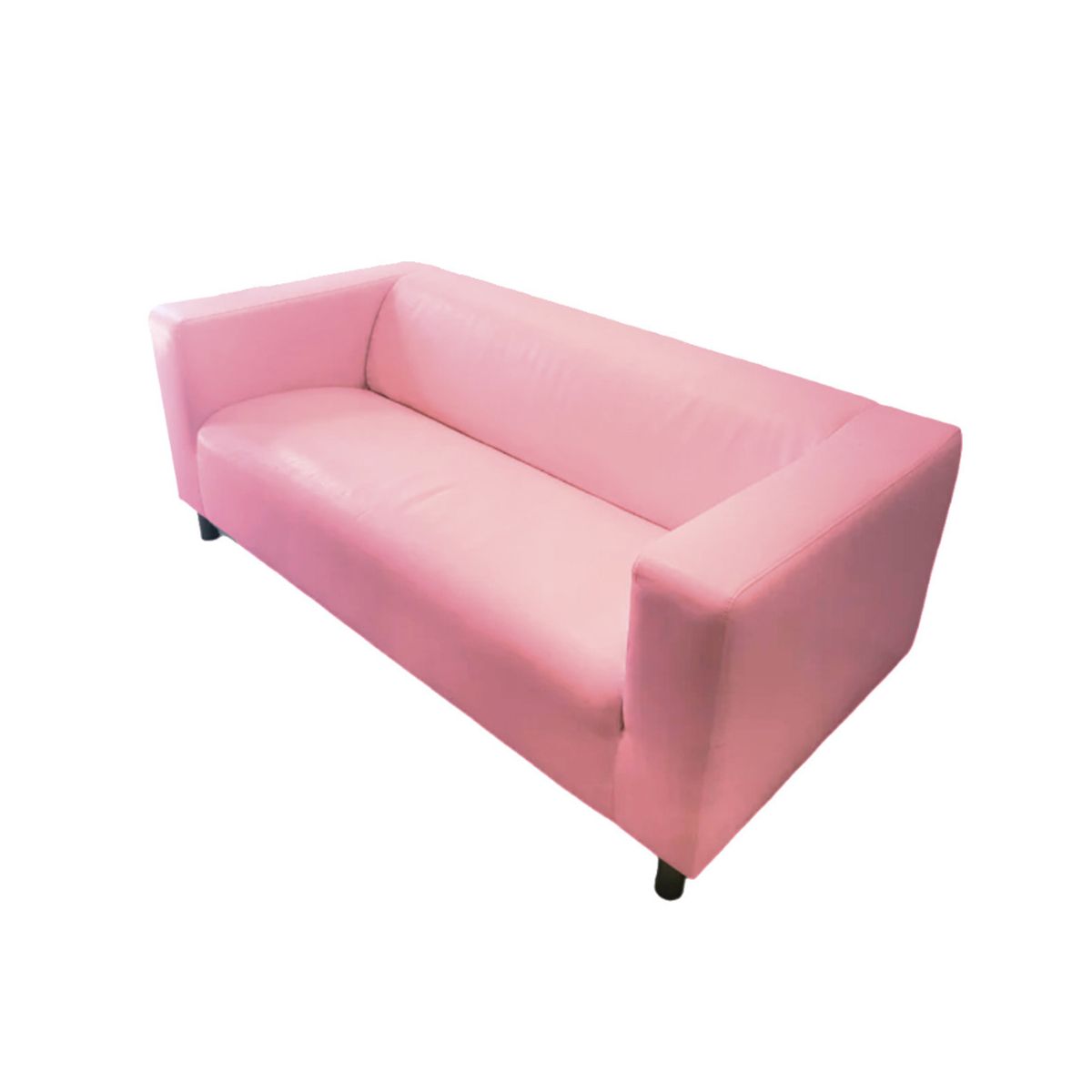 HOGAR & SPACIOS - HYS SOFA 2 CUERPOS SNOW ROSADO