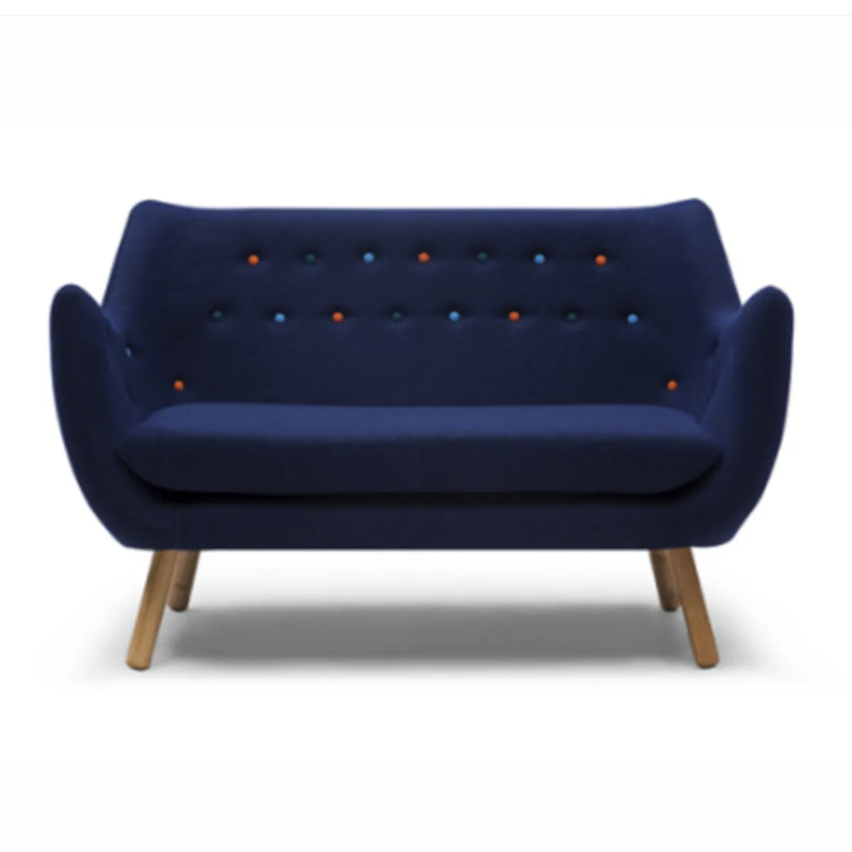 HOGAR & SPACIOS - HYS SOFA 2 CUERPOS TAURU AZUL NOCHE